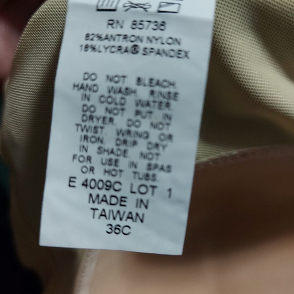 Roxanne Size Ruched Navy Blue One Piece Swimsuit 36C - Picture 7 of 7